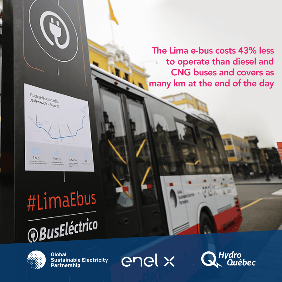 GSEP_Official's tweet photo. What #environmental and #economic impact can be achieved with switch from #diesel/#CNG to #electric buses?
Register for free #webinar on results of #LimaEBus project: https://t.co/zpLxG86fLD
#ElectricVehicles #electrification #emobility #electric #energytransition https://t.co/YvbCBXUHUK