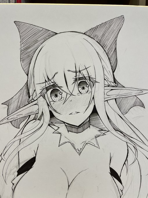 色紙エルフ!線画!
次のコミティアに持って行く予定です(`・ω・') 