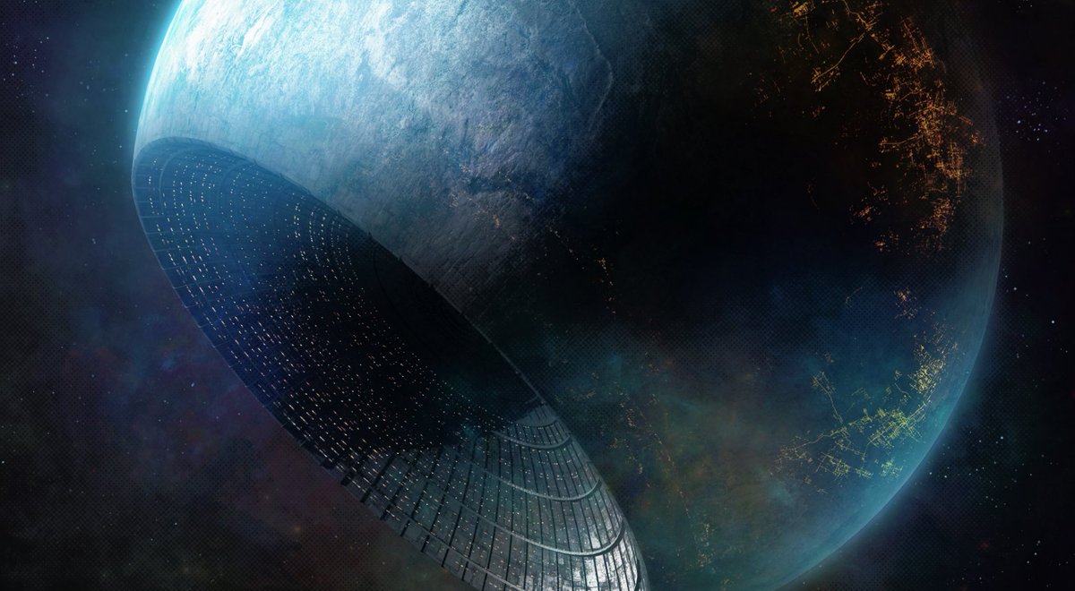 planetabalakin's tweet photo. That's no Moon... ähm Planet.... it's a SpaceStation! ^^ https://t.co/pWCgZR8FpH
