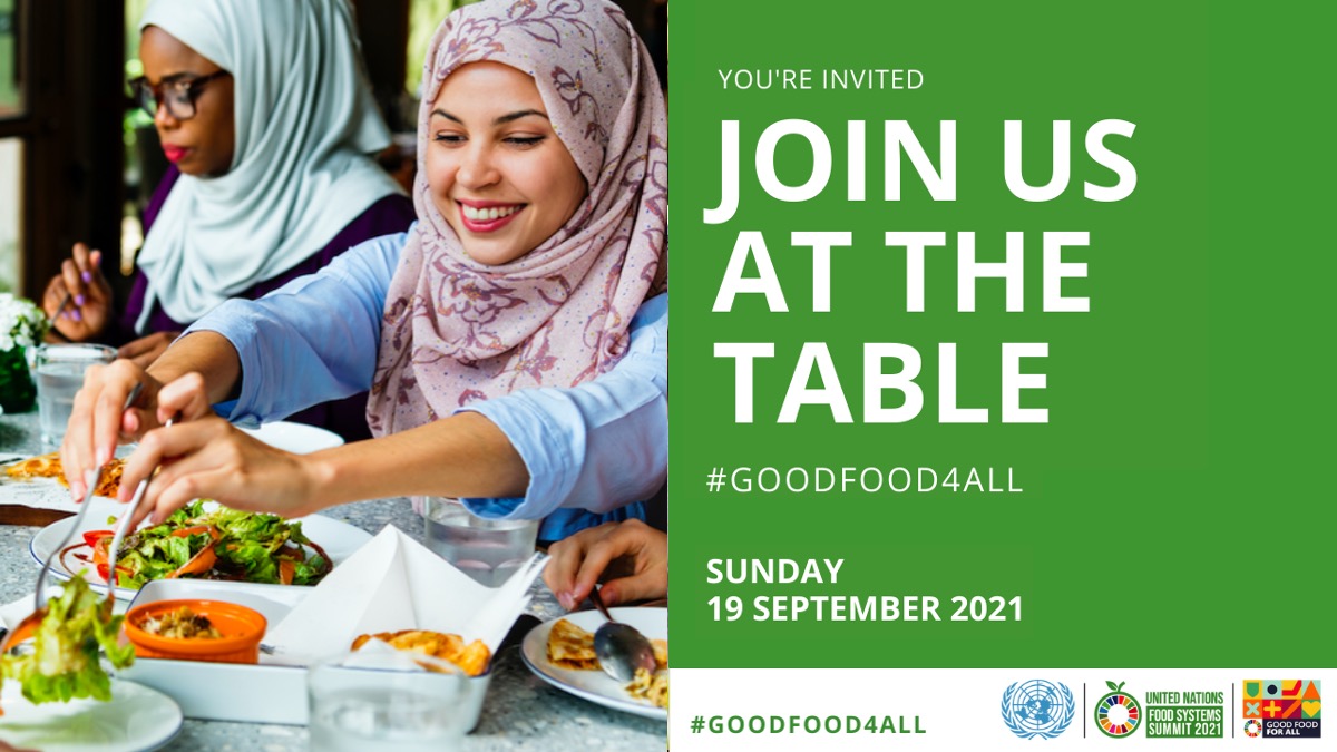 UN Food Systems Coordination Hub (@foodsystems) on Twitter photo JOIN US for a 🌍 virtual shared meal 🍚 this Sun 19th as we lead up to <a href="/FoodSystems/">UN Food Systems Coordination Hub</a> Summit! This will mark the 1st of many #SustainableSundays.
All you have to do is post a pic of a healthy, climate-friendly meal you’re eating using #GoodFood4All. 🍅
➡️ bit.ly/UNFSS-TakeActi… JOIN US for a 🌍 virtual shared meal 🍚 this Sun 19th as we lead up to <a href="/FoodSystems/">UN Food Systems Coordination Hub</a> Summit! This will mark the 1st of many #SustainableSundays.
All you have to do is post a pic of a healthy, climate-friendly meal you’re eating using #GoodFood4All. 🍅
➡️ bit.ly/UNFSS-TakeActi…