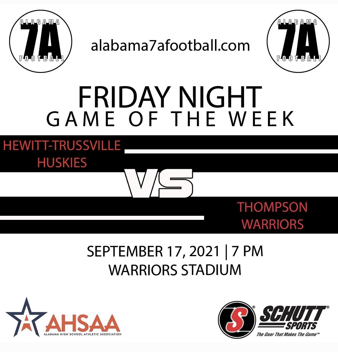 Friday Night "Game of the Week" | Hewitt-Trussville at Thompson | Game preview 
Click below 
alabama7afootball.com/hewittt_at_tho…
<a href="/JohnGarcia_Jr/">John Garcia, Jr.</a> 
<a href="/ChadSimmons_/">ChadSimmons</a>