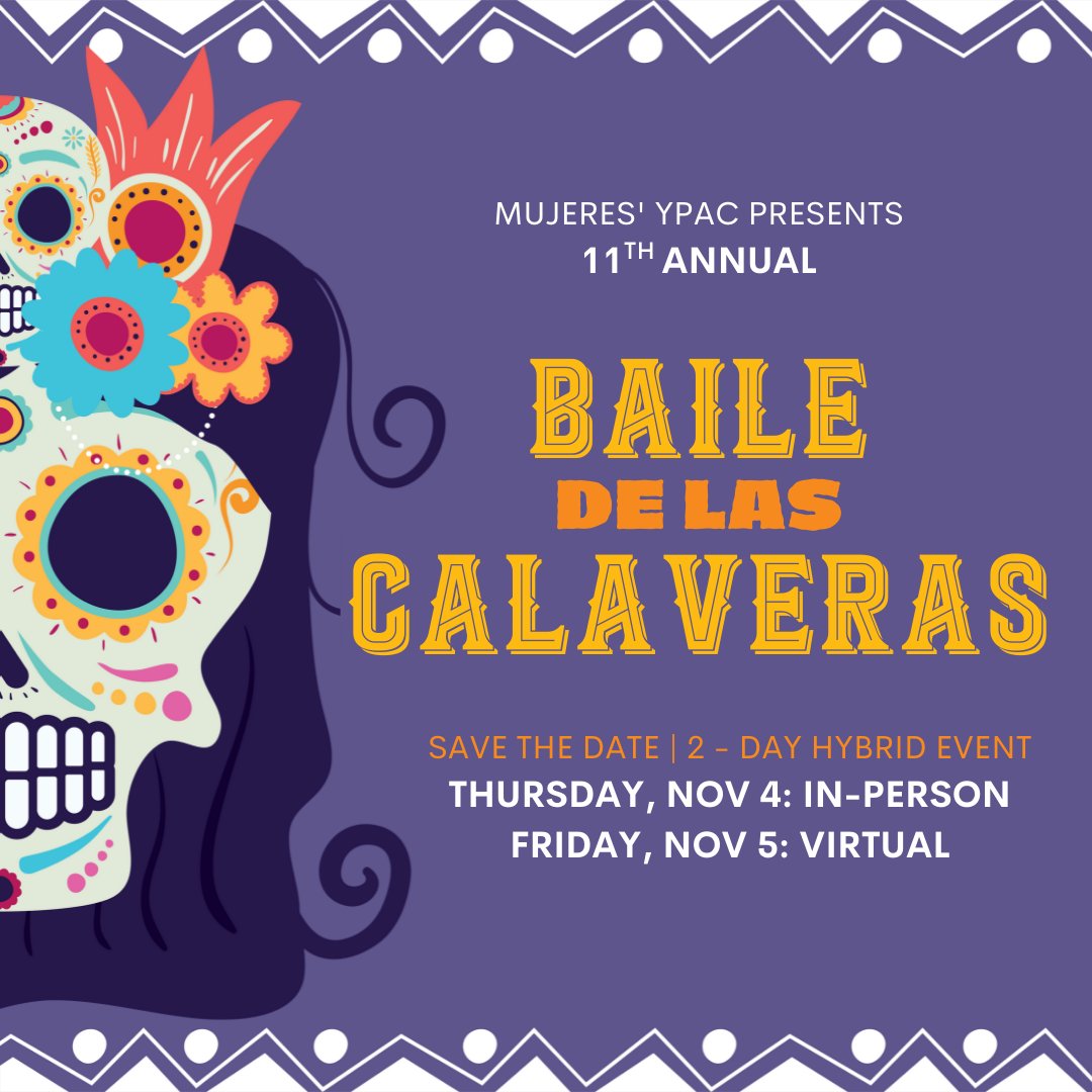 🚨 JUST ANNOUNCED 🚨

Our 11th annual BAILE DE LAS CALAVERAS, commemorating el Dia de los Muertos! 💀💃🏽

Coming to you in two formats, virtual and in-person, this November! 

✨#SavetheDate for Nov 4 &amp; 5!✨