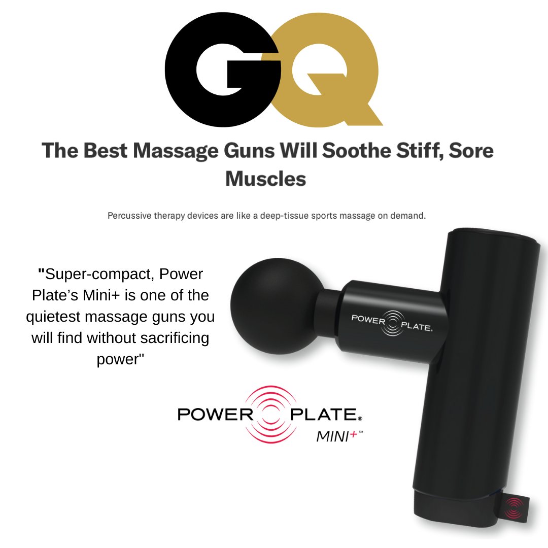 PowerPlateUSA's tweet photo. Sending MAJOR thanks & gratitude over to @gq for featuring our Mini+! It's one of the massage guns they personally love 💛:
.
Get yours now by ordering at https://t.co/tXBfMA1qqn
#gq #powerplate #powerplatemini #massagegun #massageguns https://t.co/qxSlvjVEmE