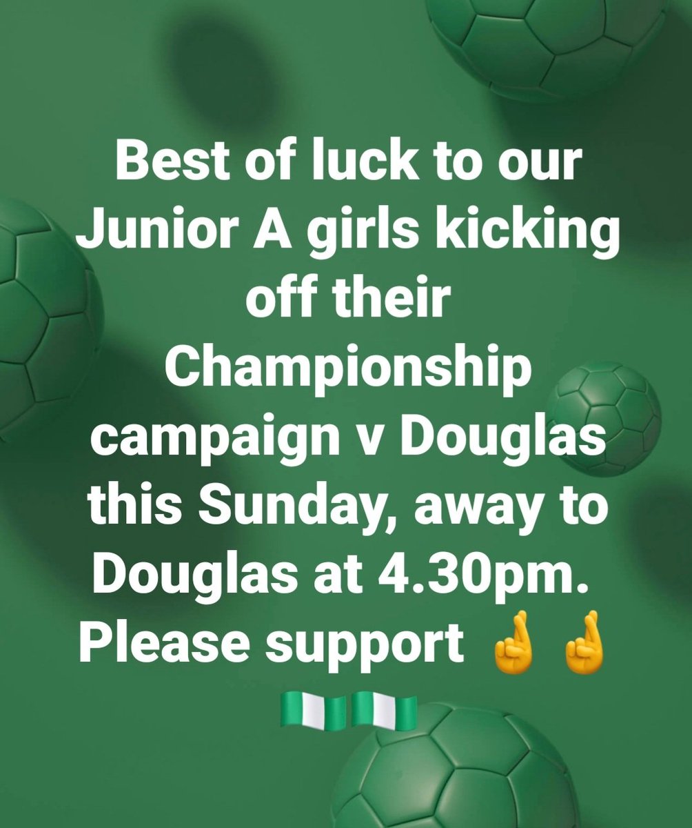 Doheny Ladies GFC (@dohenyladiesgfc) on Twitter photo π³π¬π³π¬ Best of luck on Sunday girls π€π€π€π³π¬π³π¬
πππππππ
#DohenyLadiesAbΓΊ π€ <a href="/dohenygaa/">Doheny Gaa</a> <a href="/sammaguiresGAA/">Sam Maguire GAA Club</a> π³π¬π³π¬ Best of luck on Sunday girls π€π€π€π³π¬π³π¬
πππππππ
#DohenyLadiesAbΓΊ π€ <a href="/dohenygaa/">Doheny Gaa</a> <a href="/sammaguiresGAA/">Sam Maguire GAA Club</a>