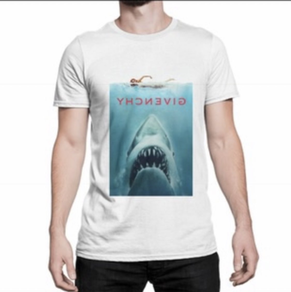 #jaws tshirt. Word can be changed to your preference ! Also it wouldn’t be backwards lol 😂 #clothing #tshirts #tshirt #halloween #sharks #shark #givenchy #humor #tees #teeshop #shirtshop #tshirtshop #customprint #printedshirt #availablenow #NFTCommunity #oneofone