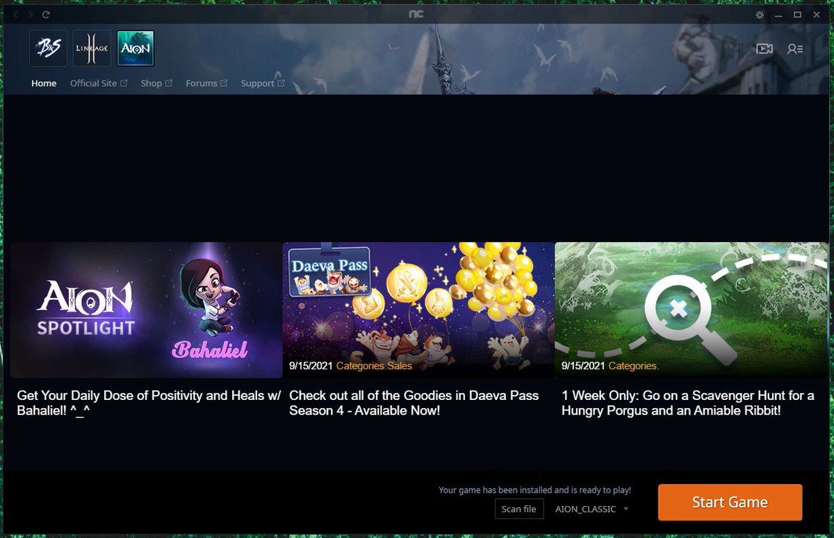 Bahaliel's tweet photo. I have no words to explain how happy I feel about being featured on the game launcher for my favorite game @Aion 😍🥰❤ truly Honored and grateful
#streamerdream
#gaming
#MMORPG
#aionclassic https://t.co/oTTKqXz1zd