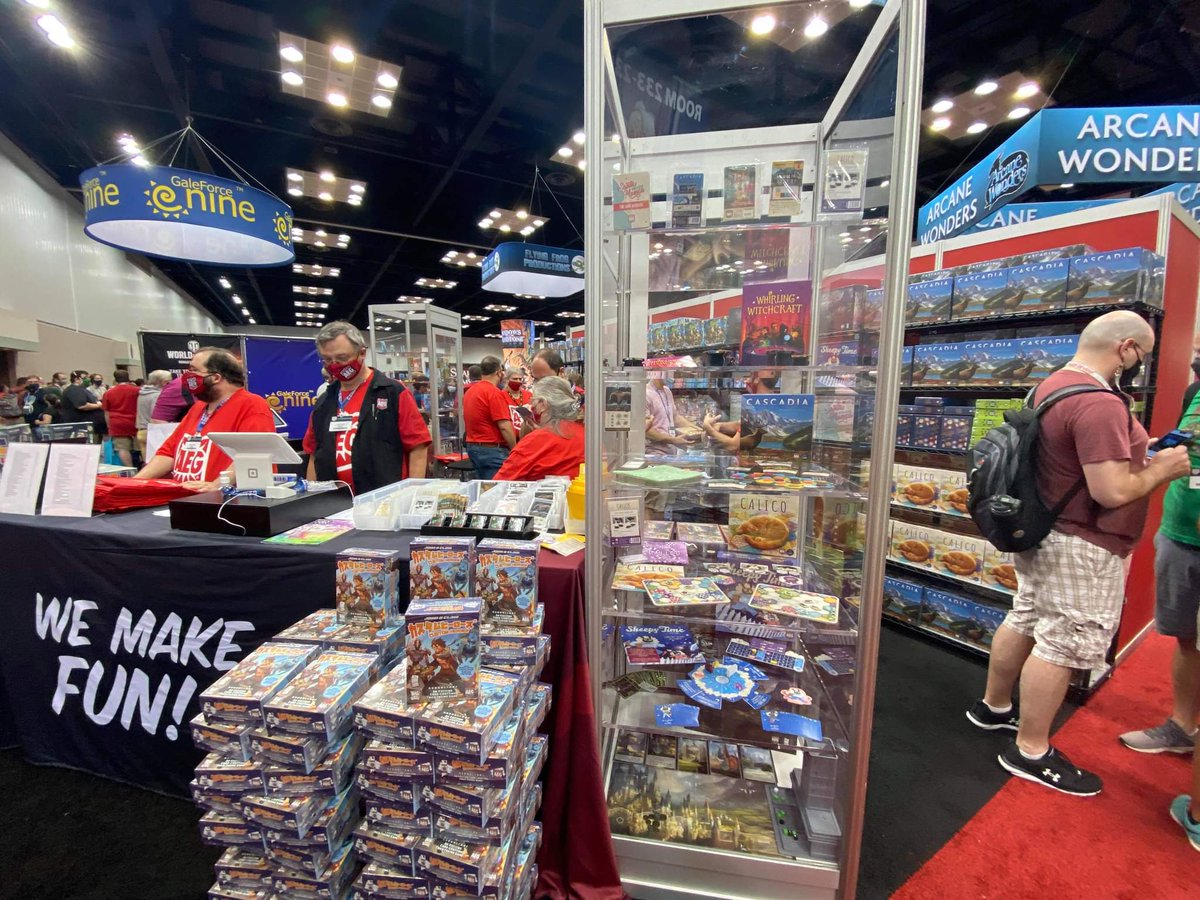 alderac's tweet photo. A great first day at #GenCon2021.

Come and get your next favorite boardgame at booth 903!

#wemakefun #boardgames https://t.co/DsN4dWBJ2c
