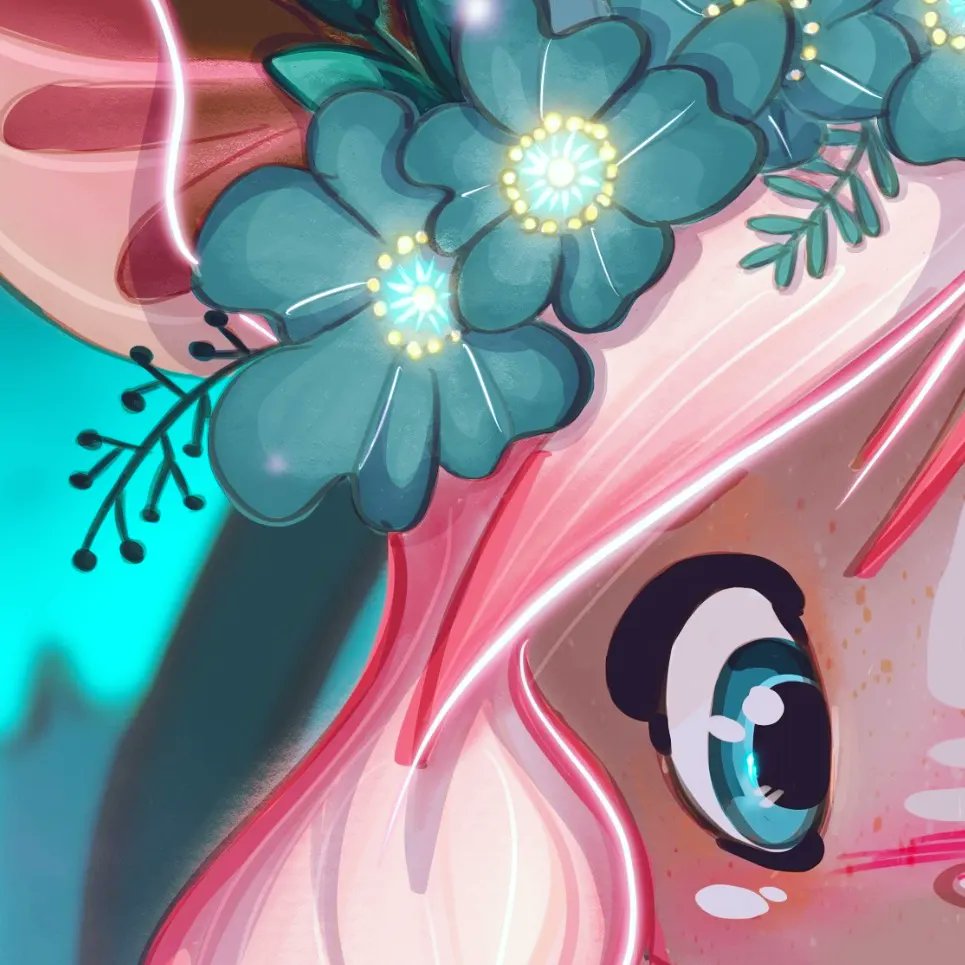 Illustrafavole's tweet photo. "Those who do not belive in magic will never find it." 💖
#maryillustrafavole #illustration2021 #digitalart #girl #stars #pink #pond #illustratortobe #ipadpro #procreate #forestillustration #rabbit #mushrooms #magic #beliveinmagic #sparkling #artist https://t.co/EdQdMFni0l