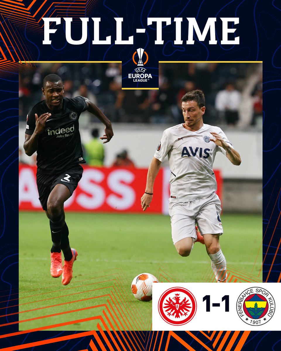 Maç sonucu: Eintracht Frankfurt 1 - 1 Fenerbahçe 

#SGEvFB #UEL