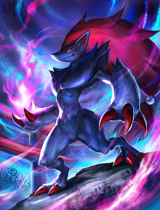 ゾロアーク ポケモンイラスト ファンアート Zoroark 02 七海ルシアのモンスターイラスト格納庫