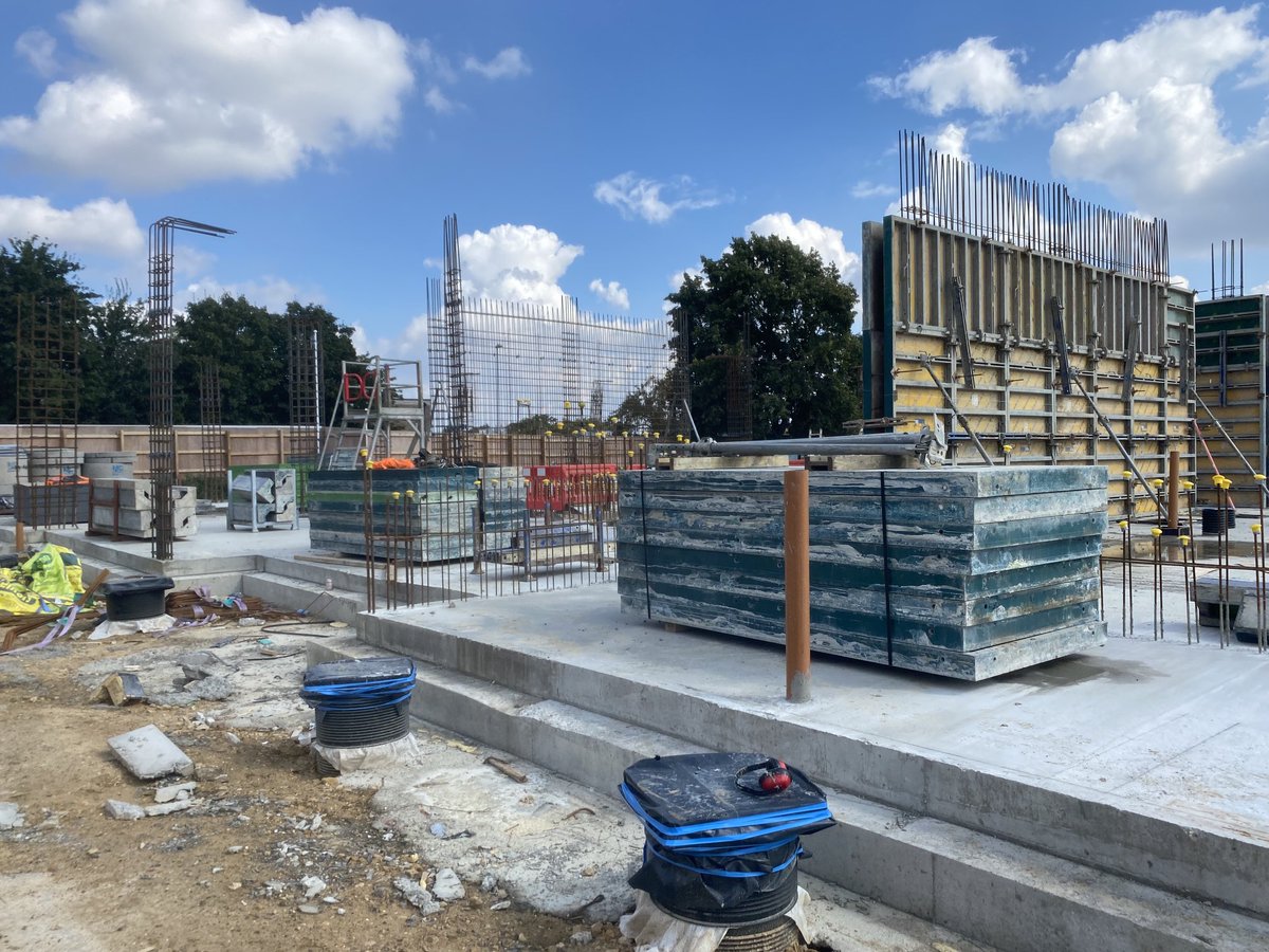 Works to walls and columns commenced at The Meadows Community Centre in Cambridge for ⁦<a href="/Hill_Group_UK/">Hill_Group_UK</a>⁩