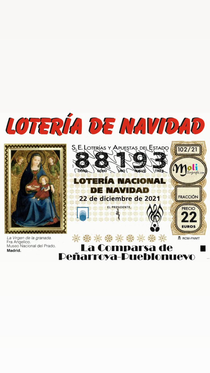 Lotería de Navidad Disponible!!