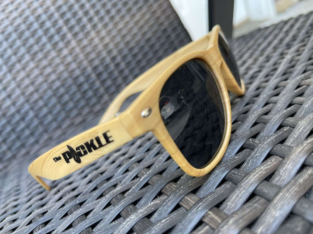 picklebarec's tweet photo. WHO IS READY FOR THE #1 CUSTOMER APPRECIATION PARTY OF 2021!! #pickleec Palooza is days away!! Here is a sneak peak at a prize you can win!! #cashandprizesallday @4thandWaterEC RT THIS WITH YOUR BEST PICKLE PICTURE FOR A CHANCE TO WIN PICKLE SHADES! https://t.co/E9rJTGygA1