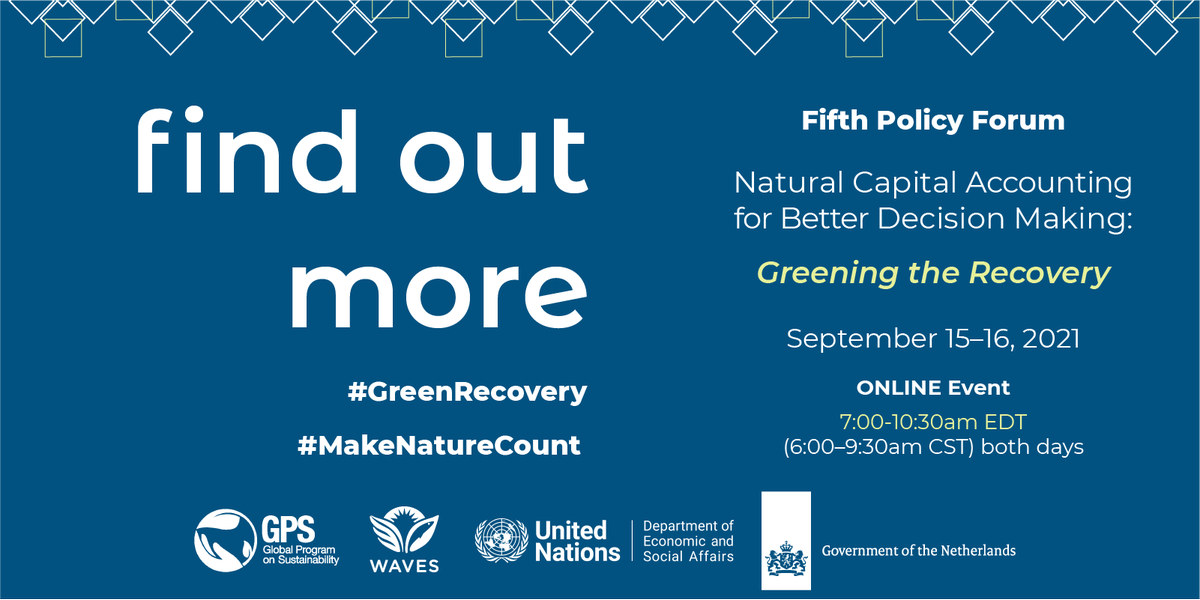 UNDESA's tweet photo. Our main takeaway from the 5th Policy Forum on #NaturalCapital Accounting? 
We must #MakeNatureCount for a green recovery! 🌱
 
Using SEEA, we can make decisions needed to move #BeyondGDP #ForNature.👇
https://t.co/IJv6xL6DFJ
https://t.co/8Ua76Lf0P0 https://t.co/eyPdPRCf9v