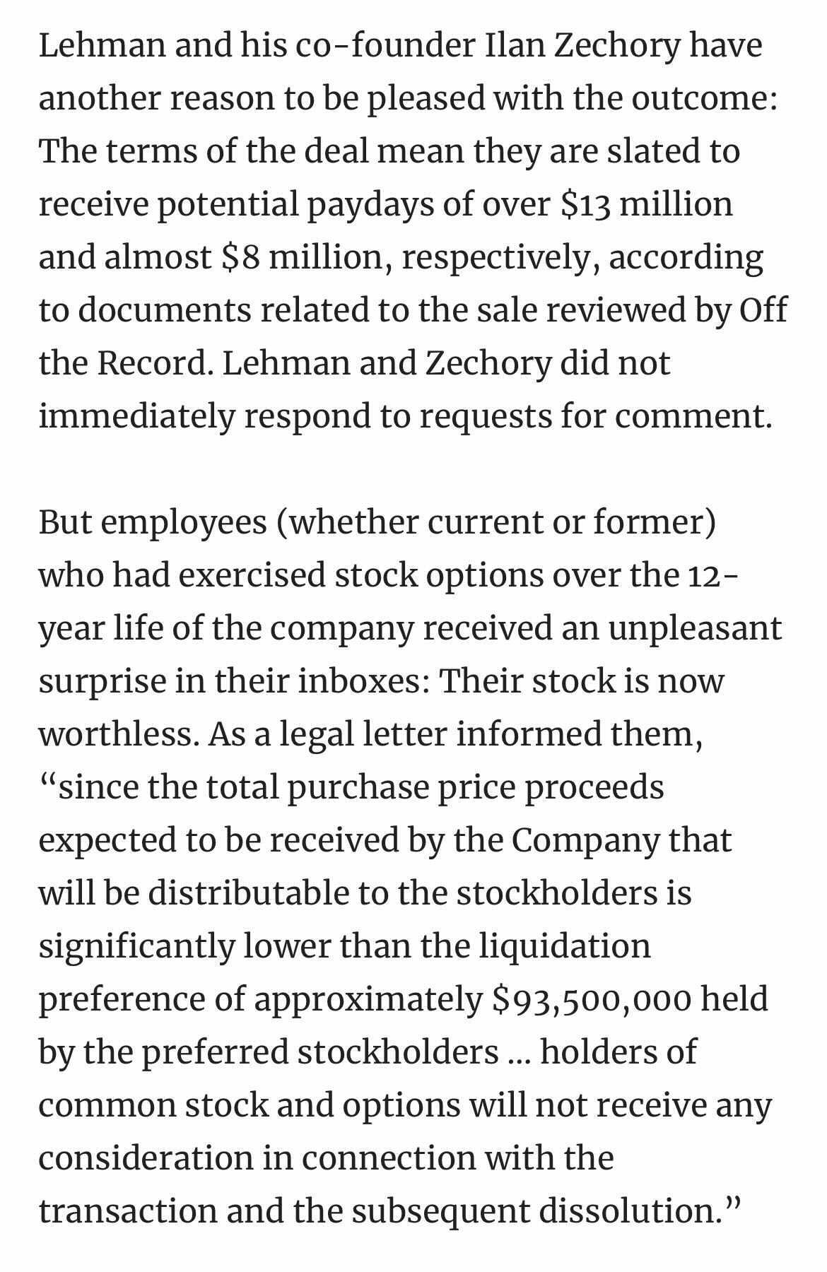 The Fine Print on Twitter "Employees learned this week that in the 80