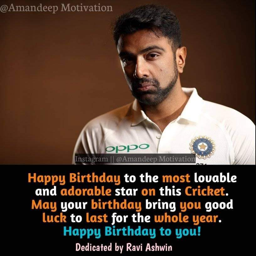 Happy birthday Ravichandran Ashwin         