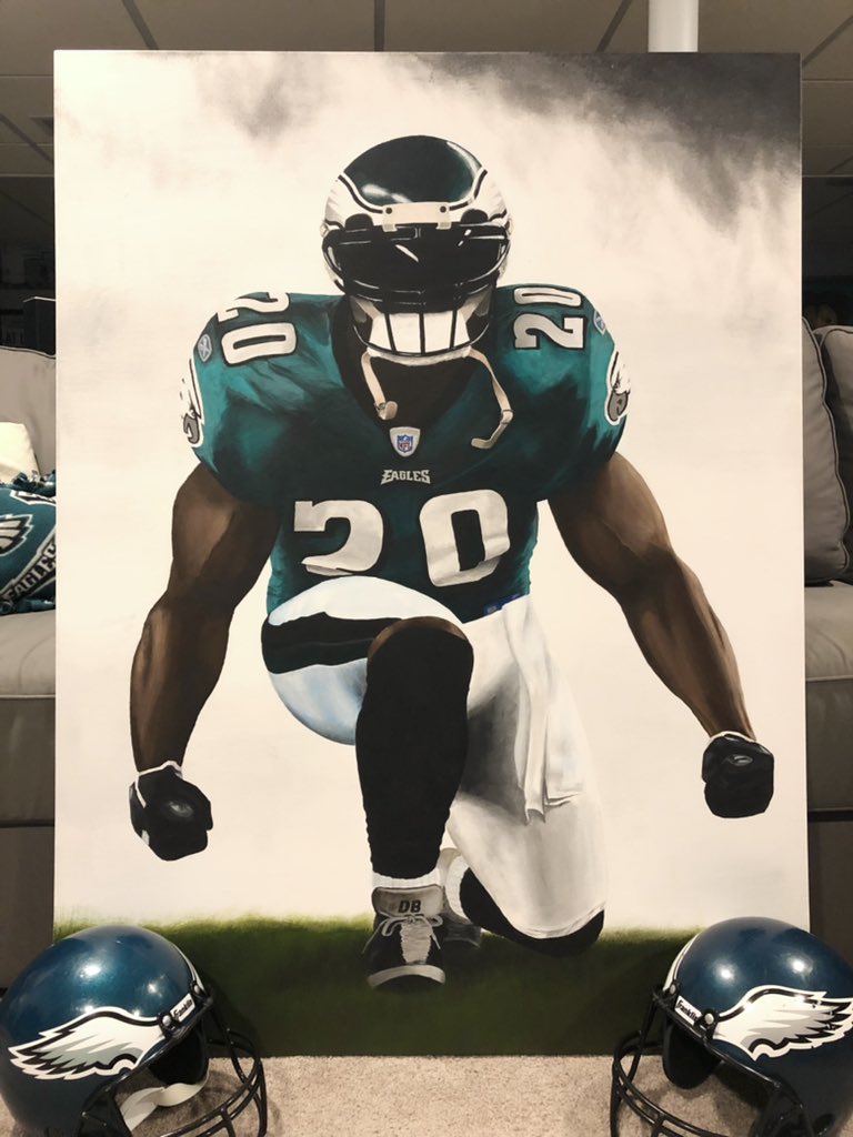 Matt Mac (@mjmacmill) on Twitter photo Just finished this large painting of <a href="/BrianDawkins/">Brian Dawkins</a>. Now comes the quest to get it signed… <a href="/975TheFanatic/">97.5 The Fanatic</a> Fan Fest Saturday? Just finished this large painting of <a href="/BrianDawkins/">Brian Dawkins</a>. Now comes the quest to get it signed… <a href="/975TheFanatic/">97.5 The Fanatic</a> Fan Fest Saturday?