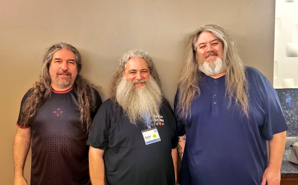 quorralyne's tweet image. Wanted for magical shenanigans. And haircare tips. #kcdc2021 #longhairdontcare #wizards #triplets