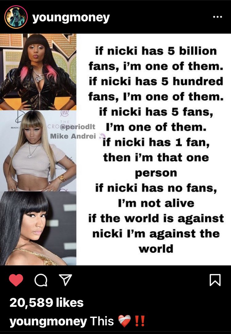 Kaykay3458's tweet photo. Period ❤️🤌🏾@NICKIMINAJ⁩ https://t.co/YD33OUxhJm