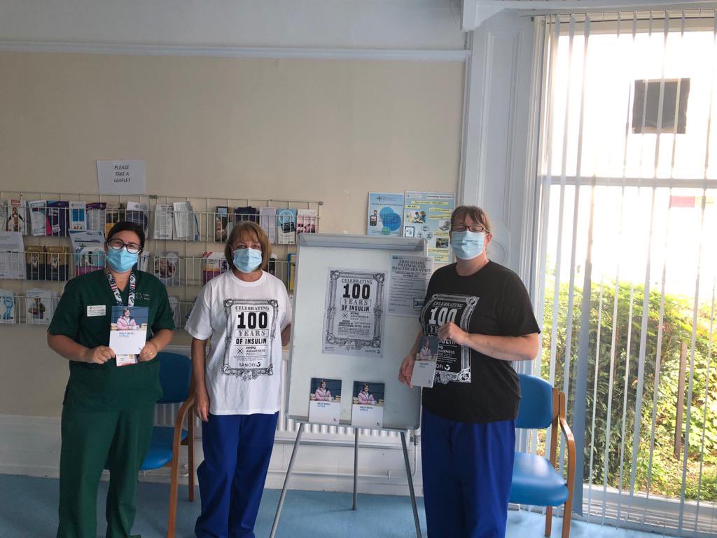 ABUHB Inpatient Diabetes team providing hypo awareness training to ward staff and Celebrating 💯 years of insulin! 💉💉💉#HypoAwarenessWeek @BodmanSian @BodmanSian @AneurinBevanUHB @CDEPdiabetes @GemmaCouch1 @JudithPagetCEO @DiabetesABUHB