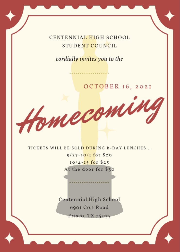 CHSTitansStuCo's tweet image. Lights, camera, action! Homecoming is just around the corner so be sure to nominate your hoco court, buy your tickets, and fill out the guest form(if applicable). More information in the posters below! 🎥🎞✨
