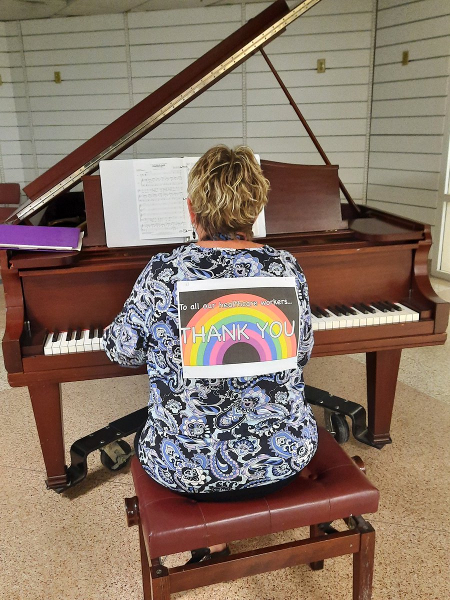 glendaduruptAHS's tweet photo. So nice to have music filling the halls of the PLC again. Thank you to AHS Volunteer @LindaAndres1 for your music today. It was a welcome moment of calmness for patients and staff as they were in the area.
#ThePowerOfMusic πΌπ΅πΆ
#PLCPositivity
#WeAreAHS https://t.co/noTJjucthR