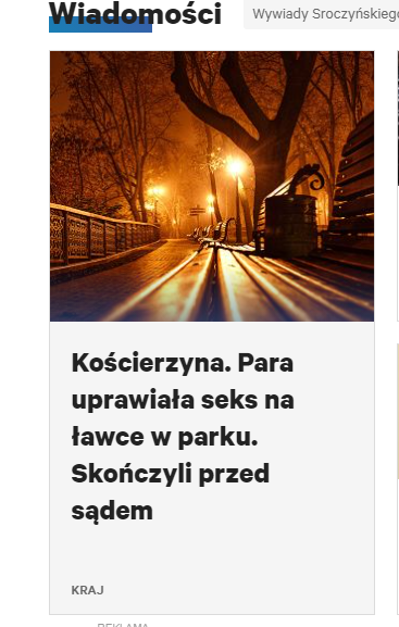To w parku nie mogli skończyć, tylko musieli przed sądem?