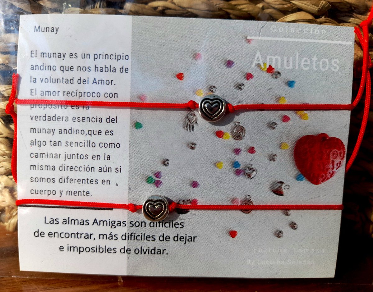 EleoValentini's tweet photo. El amor recíproco con propósito es la verdadera esencia del Munay andino, es algo tan sencillo como caminar juntos en la misma dirección aún si somos diferentes en cuerpo y mente. #AlmasAmigas unidas por la celebración del Munay. Colección Amuletos by #FortunaTomasa ❤❤ https://t.co/T4e7LiJfmC