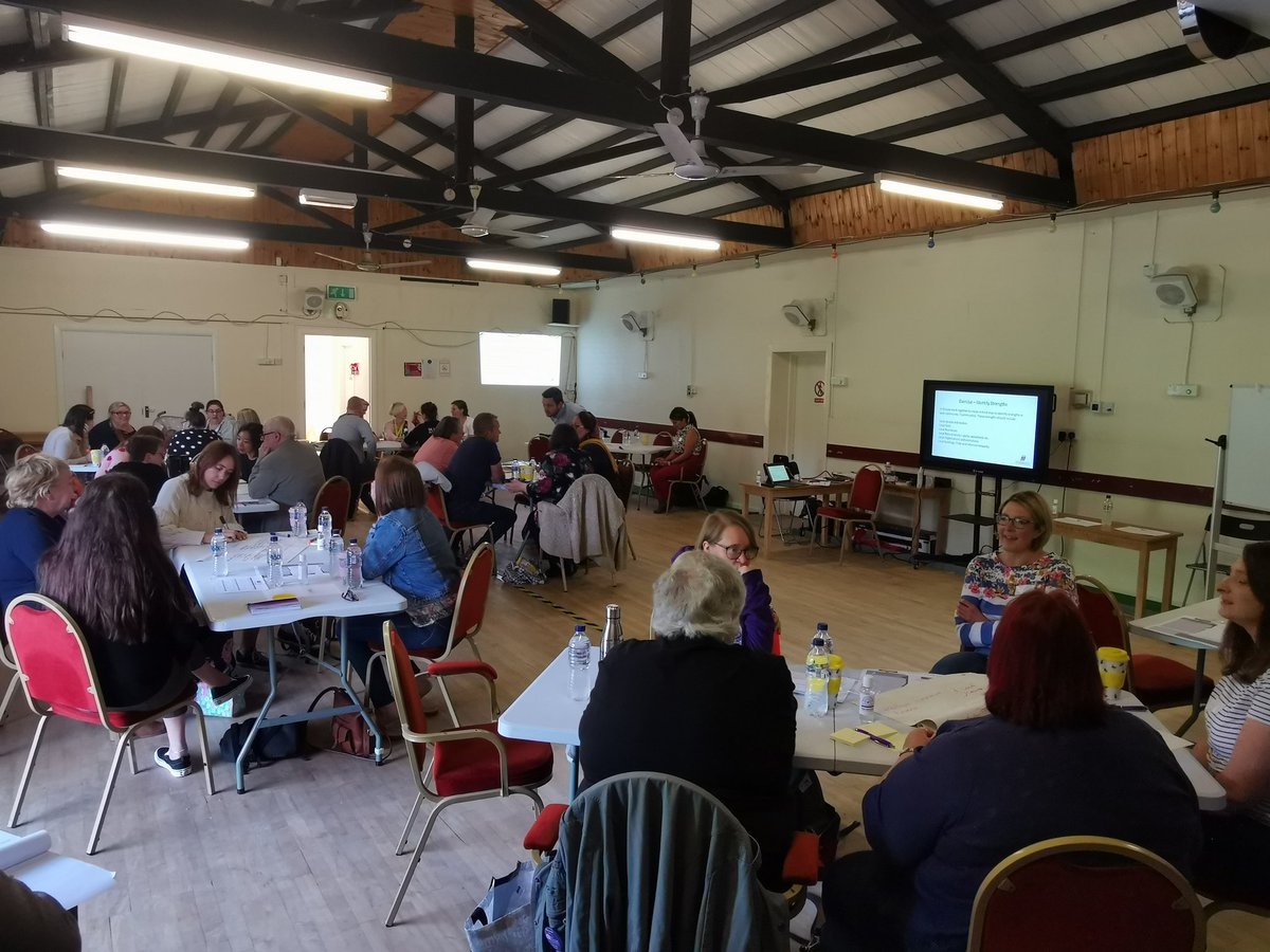 Fabulous day. Inspired by our @IWNGwent with @WalesCoOpCentre #RiscaHackofKindness and all the wonderful community wellbeing ideas from the groups. Thanks too @RiscaV. Then a great session on Universal Basic Income through @UBILabCaerffili. Radical ideas for wellbeing all round.