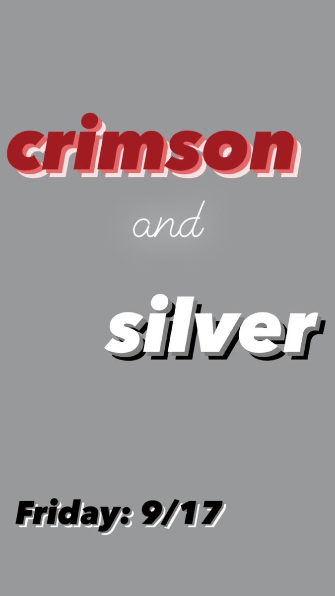 Friday is Crimson and Silver Day! Show your bronco pride!