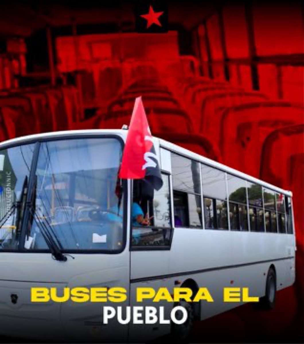 Nueva flotas de Buses Colectivo para Managua ...!!

Sólo el Sandinismo hace la diferencia y cumple su Promesas ❤️🖤✌️✌️✌️✌️
#BusesParaElPueblo 
@ReynaMo05 
@AlexaSilva87 
@ElCuervoNica 
@sandinista_100 
@TaniSandinista3