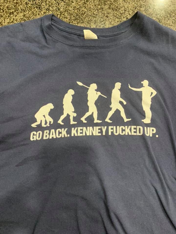 orphanennui's tweet photo. My husbandโs t-shirt... this gets a lot of wear #FUKenney https://t.co/yfriuUtK0C