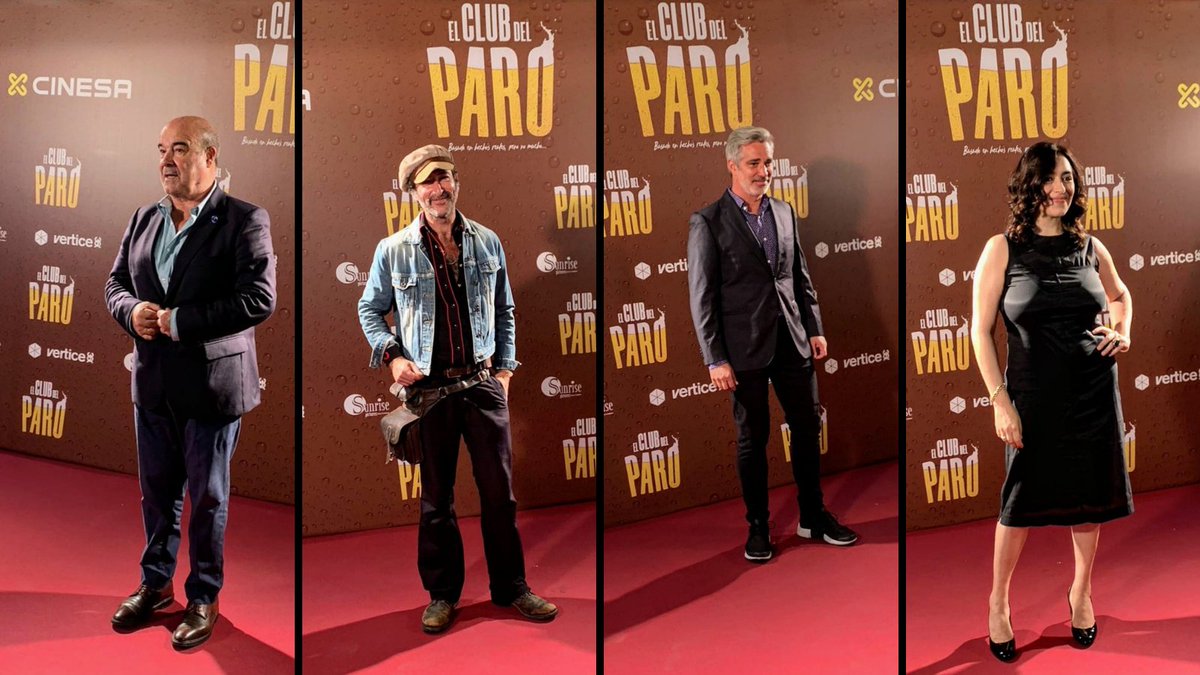 Cinesa's tweet photo. ¡Cinesa Proyecciones se convirtío en set de grabación del junket de #ElClubDelParo! ✨¡Y por la noche pudimos disfrutar de la PREMIERE! 🤩Ven a CINESA y disfruta del humor de @fertejerom @adriacollado #carlosareces y #ericfrances 👉https://t.co/kBEsAdkvUB https://t.co/ihxcQisFF7