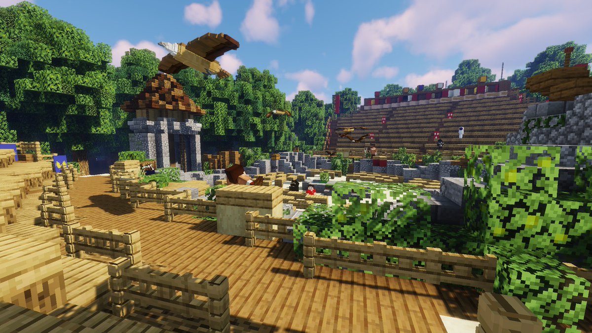LesFousduPuy's tweet photo. Unique sur Minecraft, redécouvrez le spectacle du Bal des Oiseaux Fantomes reproduit dans Minecraft ! Rendez-vous le 25 et 26 septembre sur https://t.co/23fiu07sQc (1.17.1) ! https://t.co/2n3FfqWiVI