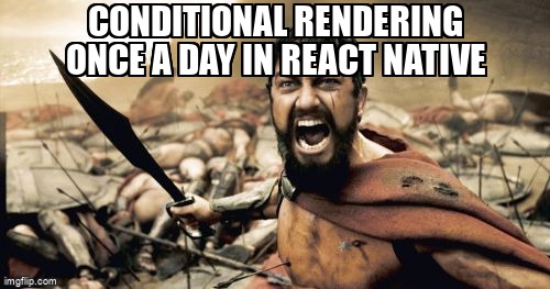overflow_meme's tweet image. Conditional rendering once a day in React native stackoverflow.com/questions/6920… #conditionaloperator #javascript #conditionalrendering #reactnative