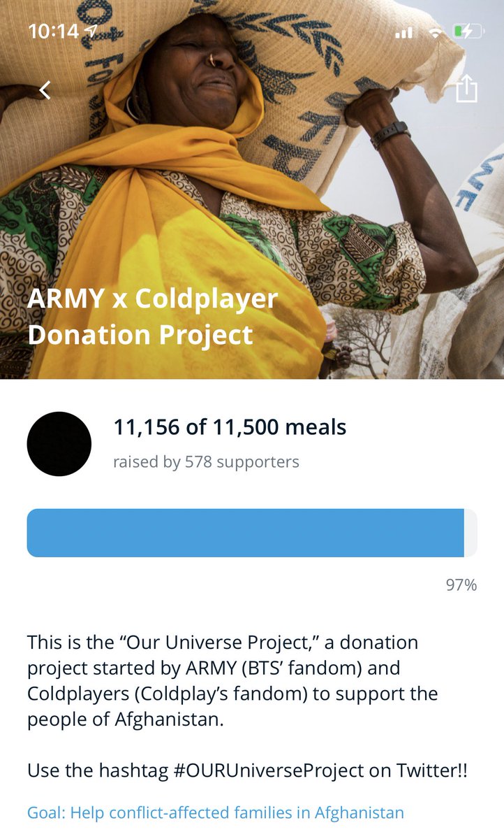minasfirstlove's tweet photo. Really not feeling good so I’m gonna go to sleep early. Continue to donate though!! This is the current update 😄
#OURUniverseProject https://t.co/ZP2W0FPlBg