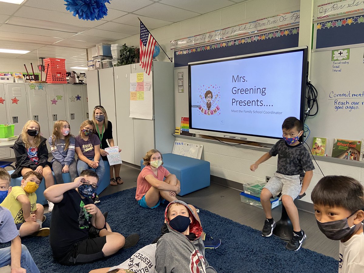 KGreeningFSC's tweet photo. @jessica_ligrow 4th grade students were a great audience for “Mrs. Greening presents.” We used a talking stick to share something that makes us happy. I described the FSC role, &amp; how I support SEL  @Carpenter_LO. #AlwaysLakeOrion https://t.co/IIF8cPqkCZ