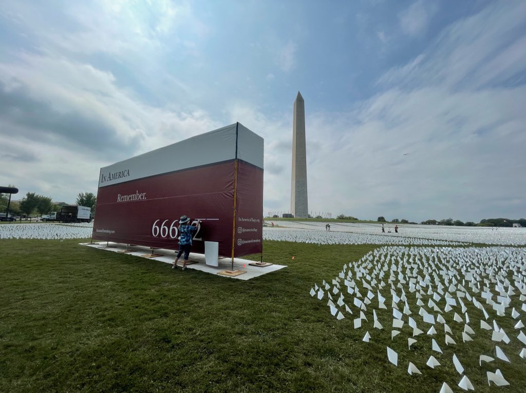 The day before we open: 666,624. #InAmericaRemember