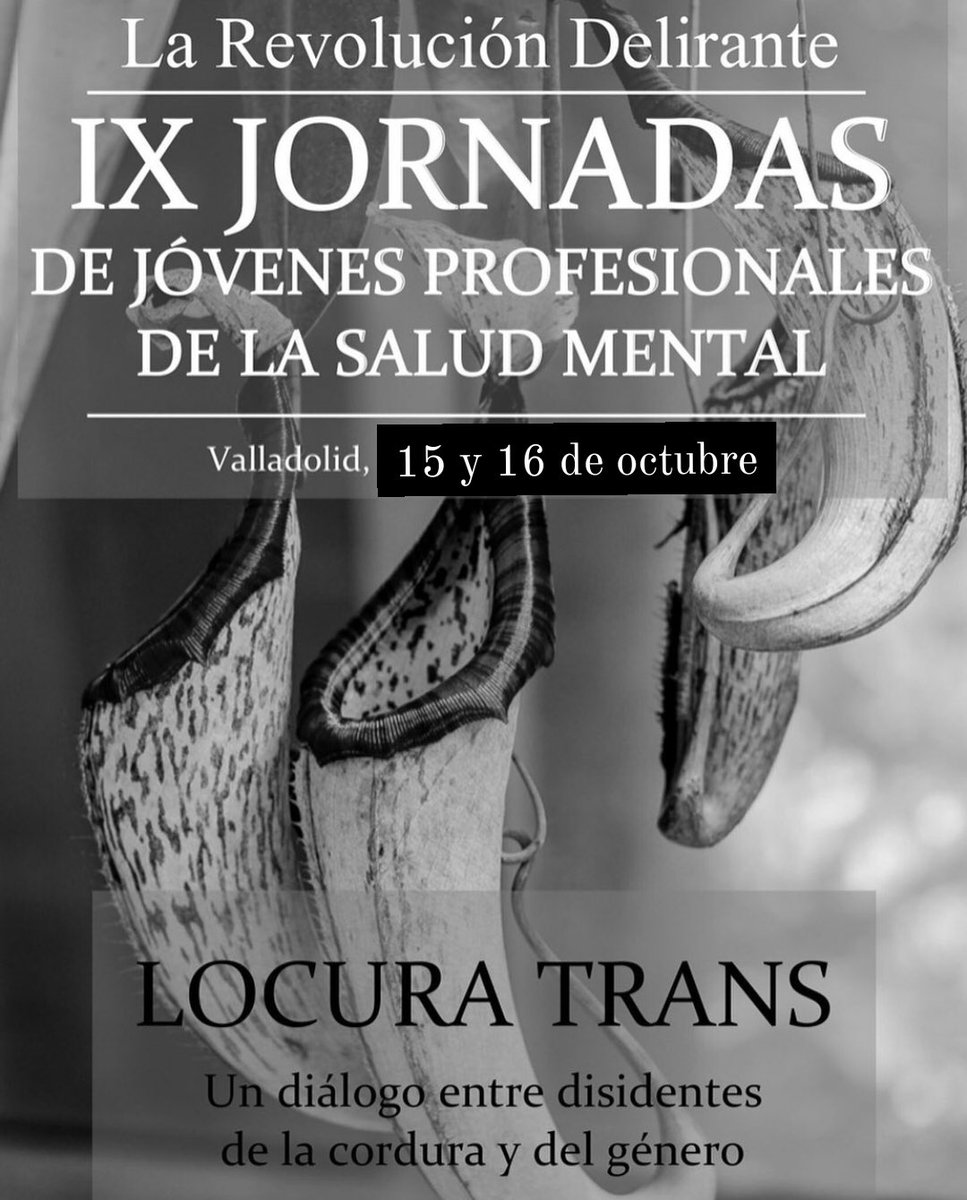 revoldelirante's tweet photo. Abiertas inscripciones de las #IXLRD #locuratrans Plazas limitadas presenciales. También posibilidad online. https://t.co/4W4CtZGnzw
#noalpoderpsi #diversxnoesenfermx #0contenciones #nofarmafia #noalDSM https://t.co/2gK2SUue9t