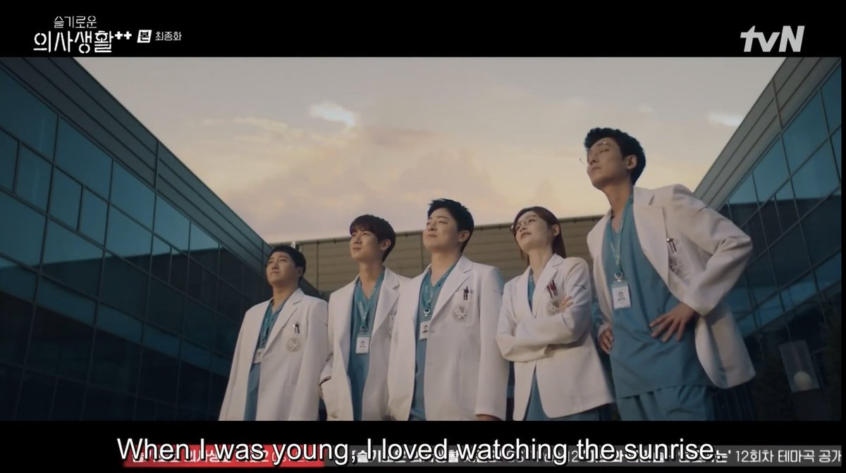 jeongwoni54cm's tweet photo. “It’s time go home and call it a day.”

Such a great line to end this season. They are telling us that we are currently at the end, but fear not because the sun will rise again tomorrow 🥺

I really won’t mind when, I’ll be here when the sun rises again ❤️

#HospitalPlaylist2Ep12 https://t.co/oVOLiQSnGA