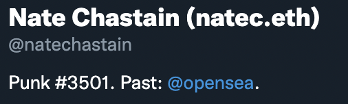 Looks like Nate traded 8-figs of OpenSea equity for 19 ETH on frontrun jpegs, nice job bruv