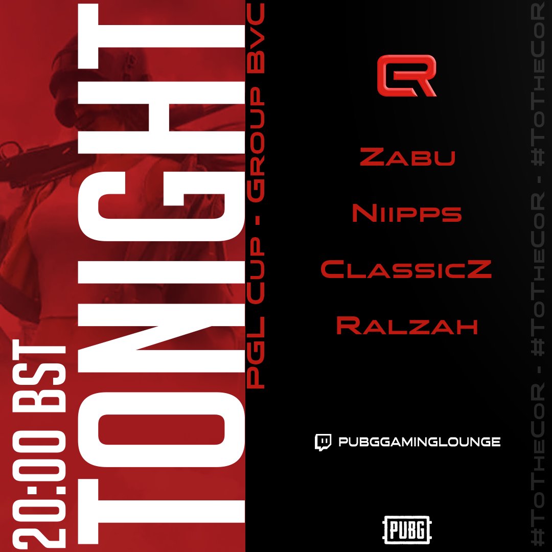 CoR_GG's tweet photo. TONIGHT!
We have 2 tournaments tonight, @P_A_LEAGUE and @PUBGamingLounge Cup! Reamer will be making his first official appearance and we have a guest appearance from Ralzah #ToTheCoR

PGL ⤵️
📺 https://t.co/y9ZBCCvUiz

PAL (Team stream only) ⤵️ 
📽️ https://t.co/pD6l8vHJa4 https://t.co/jaAS7PZszp