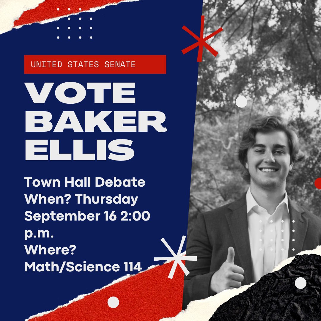 Don’t forget about the town hall debate this afternoon!!! Looking forward to it! #BackBakerforaBetterAlabama