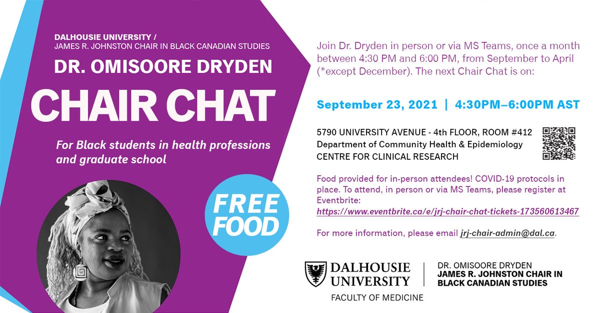 JRJCHAIR's tweet photo. #ChairChat 2021-2022 begins #Sept23!!
register here: https://t.co/AA0rslq2CT
Food provided for all who attend in person. COVID19 protocols in place
This is for #BlackStudents in health professions and grad school!! See you soon!!! https://t.co/4ZDCVWP99y
