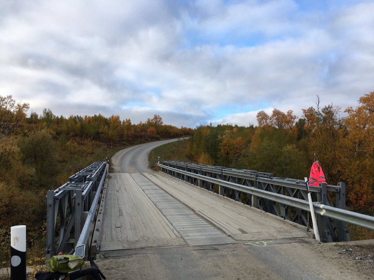 Seinpost_J's tweet photo. Reached CP3 after 1725km on a quest for the spot where this tiny shed originally came from. Answer: noone knows exactly anymore, but it was close to this bridge. https://t.co/LnXwq9QAru
