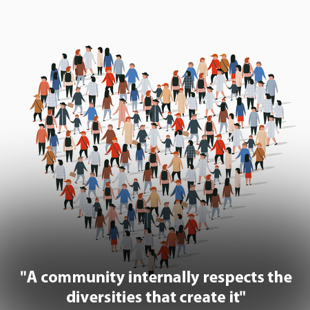 MonkeysChain's tweet image. A #community internally respects the diversities that create it