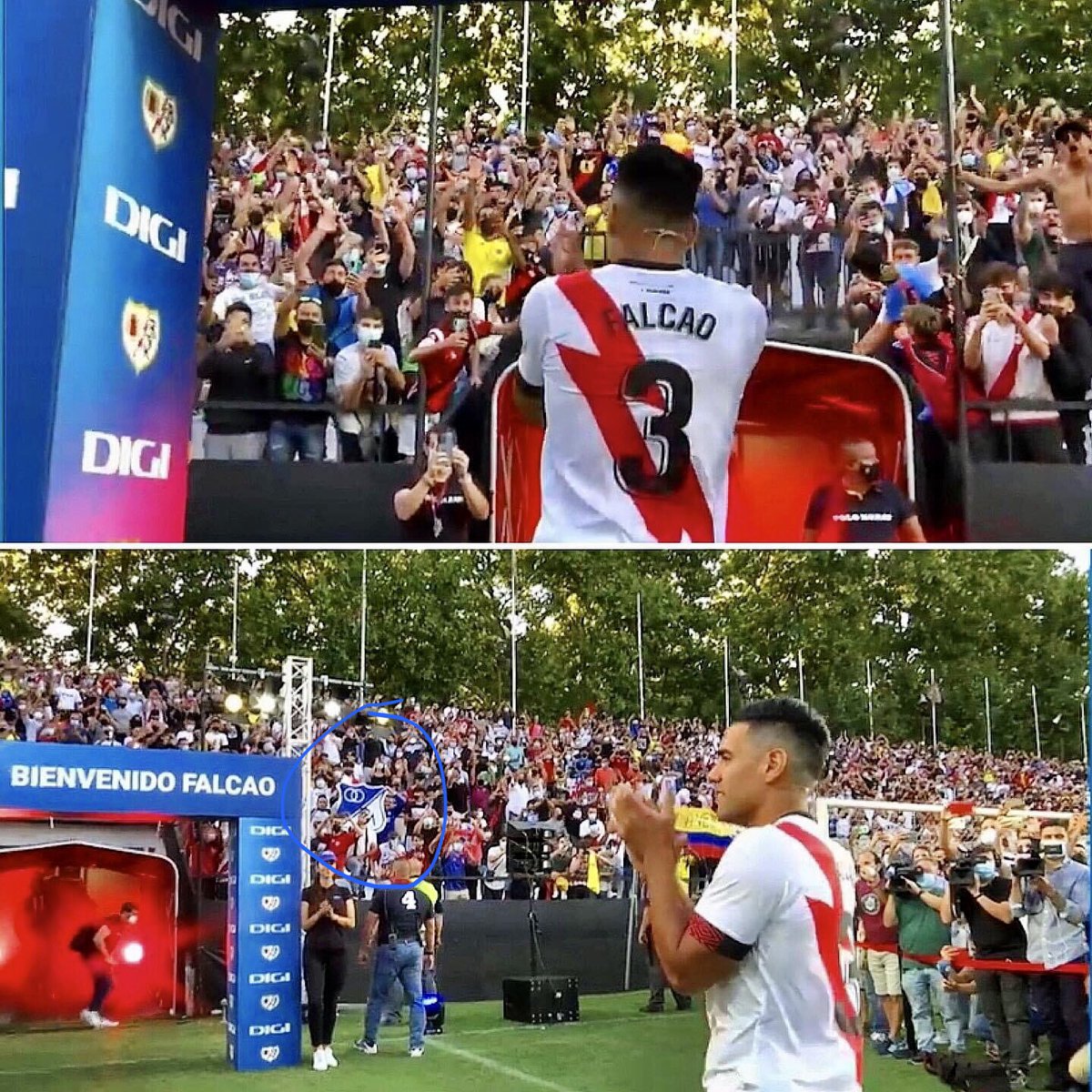 diegodiazlon's tweet photo. Presentación del tigre @FALCAO en su nuevo equipo y recordándome a @skapoficial en #ComoUnRayo. Sus hinchas ya saben de su gran amor por @MillosFCoficial fuerza tigre, apoyo incondicional sea el equipo que sea. @losmillonarios @MillosDColombia https://t.co/4wokTuXj8F