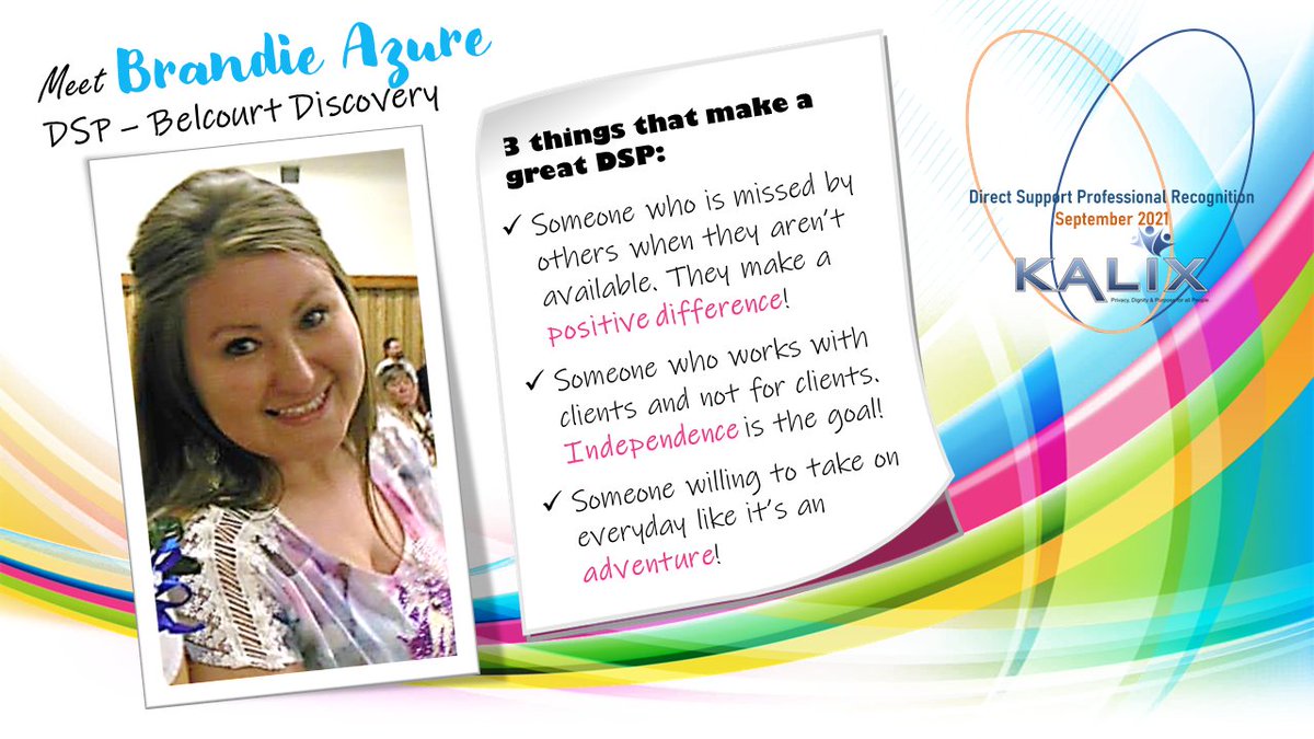 KalixND's tweet photo. Meet Brandie, DSP 💜 #DSPRecognition #Discovery💪 #KalixRocks https://t.co/NVJ2fmby7W