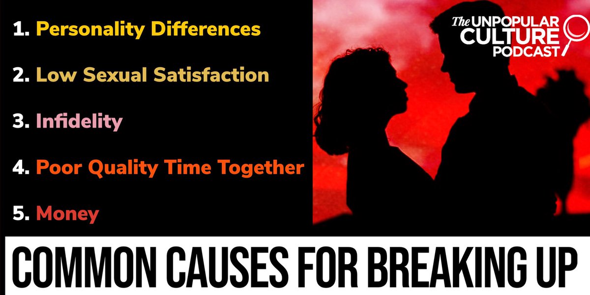 UPCMD's tweet image. In my years as a therapist, these are 5 of the most common reasons I’ve seen for couples to breakup. These are not the only reasons. It also doesn’t mean that if you’re experiencing these, your relationship is beyond saving. #RelationshipGoals #upcpodcast #ThursdayThoughts