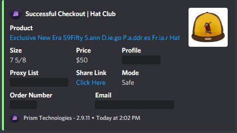More hats for the squad! EZ

s/o
CG: @SoleSocietyVIP @CarbonMonitors @Cracked_FnF @CookieNotify_ @notify @polarchefs 
S: @sole_servers 
P: @CrackedProxys 
B: @PrismAIO